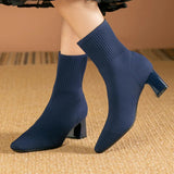 Knitted Sock Ankle Boots