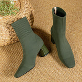 Knitted Sock Ankle Boots