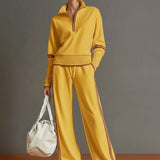 Long Sleeve Zip Front Lounge Set