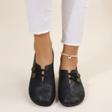Vintage Buckle Strap Slip-On Clogs