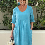 Relaxed Pocket Midi Dress