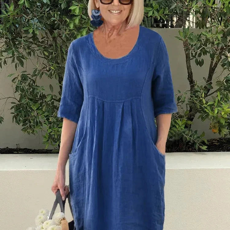 Relaxed Pocket Midi Dress