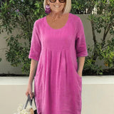 Relaxed Pocket Midi Dress