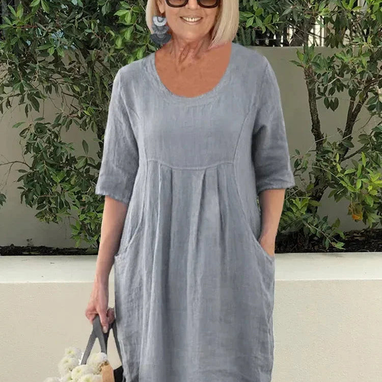 Relaxed Pocket Midi Dress