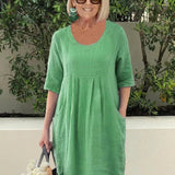 Relaxed Pocket Midi Dress