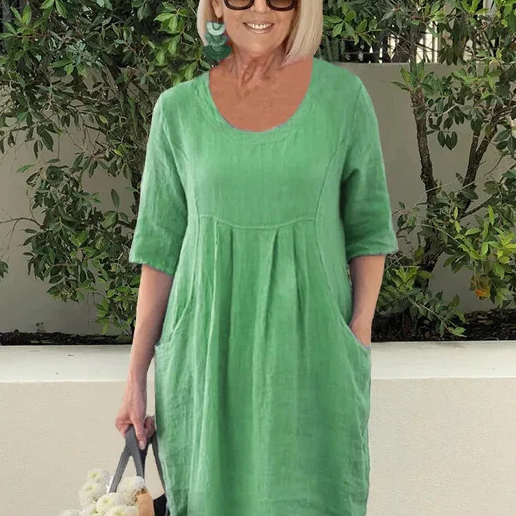 Relaxed Pocket Midi Dress