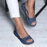 Open Toe Wedge Platform Sandals