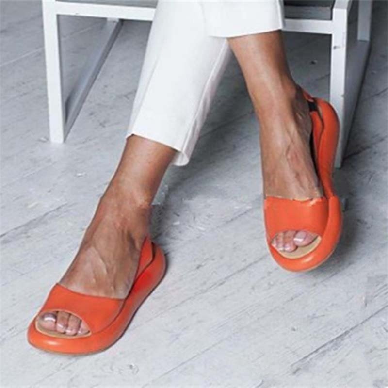 Open Toe Wedge Platform Sandals
