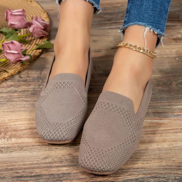 Knitted Slip-On Loafers