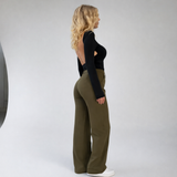 High-Waist Wide-Leg Pantalon