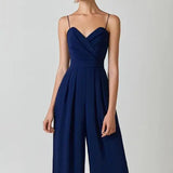 Sweetheart Neck Wide Leg Jumpsuit