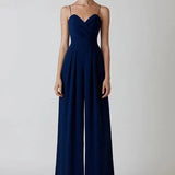 Sweetheart Neck Wide Leg Jumpsuit