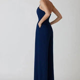 Sweetheart Neck Wide Leg Jumpsuit
