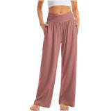 High Waist Wide Leg Lounge Trousers