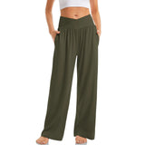 High Waist Wide Leg Lounge Trousers