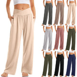 High Waist Wide Leg Lounge Trousers