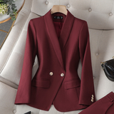 Women's Tweed-Look Blazer and Trousers Set