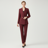 Women's Tweed-Look Blazer and Trousers Set