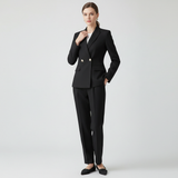 Women's Tweed-Look Blazer and Trousers Set