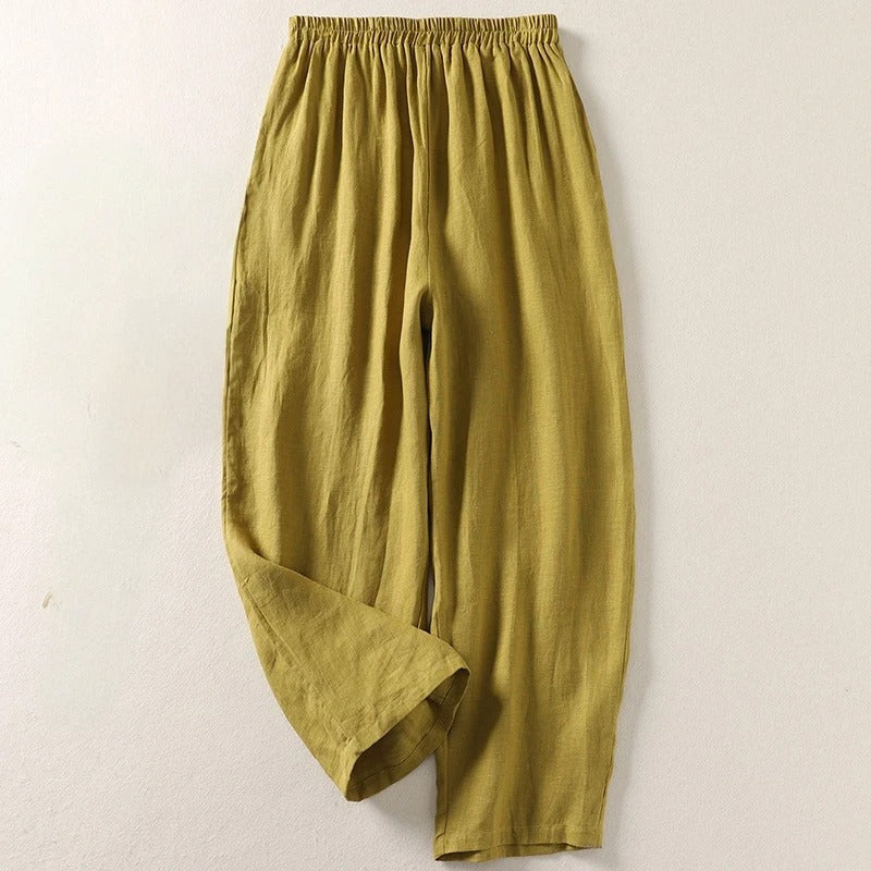 Elastic Waist Harem Trousers