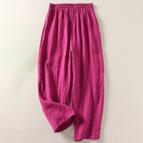 Elastic Waist Harem Trousers