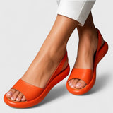 Open Toe Slingback Flat Sandals