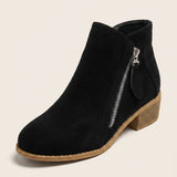 Women's Side Zip Cushioned Ankle Boots