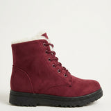 Women's Faux Leather Side Zip Ankle Boots