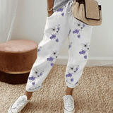 Printed Relaxed Drawstring Jogger Trousers