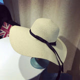 Wide Brim Straw Sun Hat