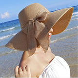 Wide Brim Straw Sun Hat