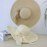 Wide Brim Straw Sun Hat