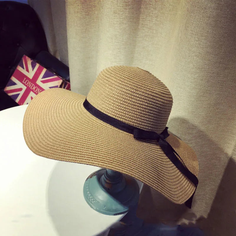 Wide Brim Straw Sun Hat