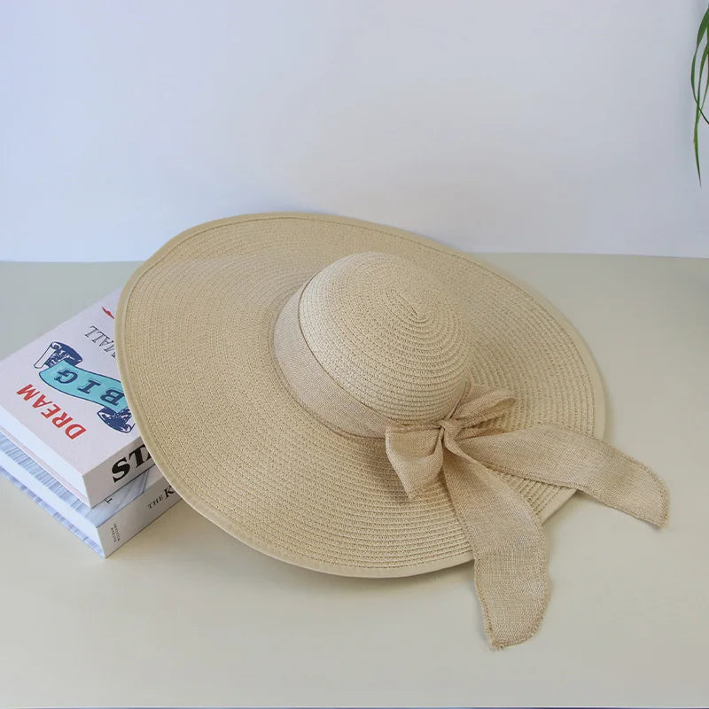 Wide Brim Straw Sun Hat