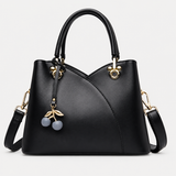 Women's Handbag with Cherry Charm and Shoulder Strap