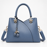 Women's Handbag with Cherry Charm and Shoulder Strap