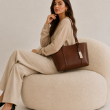 Women's Spacious PU Leather Shoulder Tote Bag