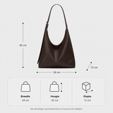 Women's Minimalist Shoulder Bag with Wide Strap