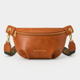 Women's PU Leather Belt Bag with Wide Strap