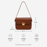 Women's Compact Shoulder Bag with Adjustable Strap