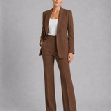 Women's Tailored Blazer and High-Waist Trouser Set