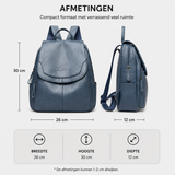 Women's Anti-Theft Embossed Leather Backpack