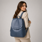 Women's Anti-Theft Embossed Leather Backpack