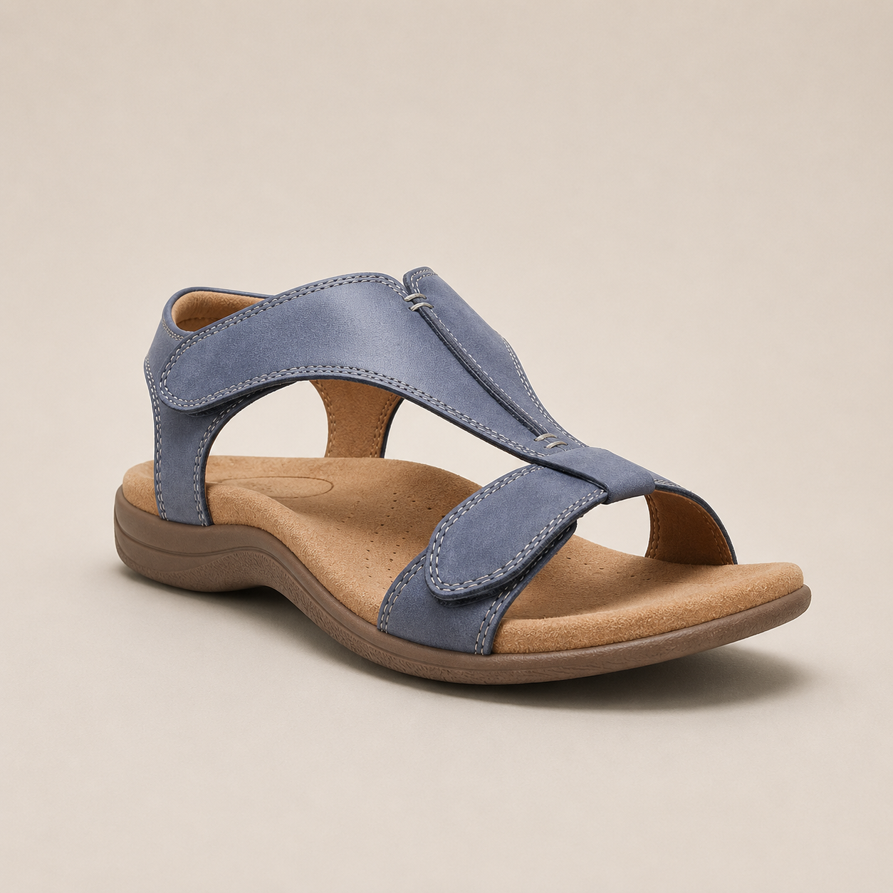Cross Strap Adjustable Flat Sandals