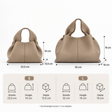 Women's Spacious Vegan Leather Handbag With Detachable Strap