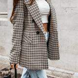 Double-Breasted Check Blazer – Tailored, Timeless and Effortlessly Versatile