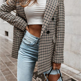 Double-Breasted Check Blazer – Tailored, Timeless and Effortlessly Versatile