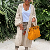 Love Peace Oversized Knit Cardigan