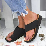 Wide Strap Slip-On Sandals