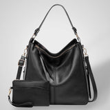 Large Multi-Strap Shoulder Bag with Pouch